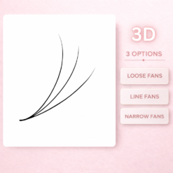 Premium 3D Promade Fans (500 Fans): Soft, Dark Finish with Sharp Pointy Base