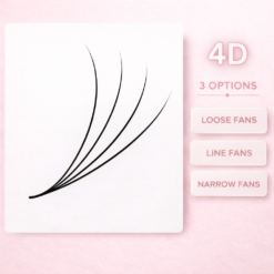 Premium 4D Promade Fans (500 Fans): Soft, Dark Finish with Sharp Pointy Base