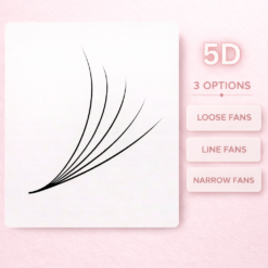 Premium 5D Promade Fans (500 Fans): Soft, Dark Finish with Sharp Pointy Base