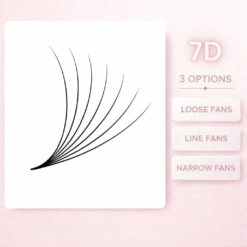 Premium 7D Promade Fans (500 Fans): Soft, Dark Finish with Sharp Pointy Base